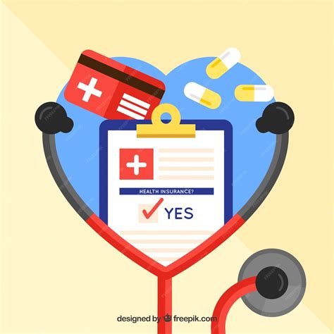 Premium Vector Composition With Stethoscope Pills And Clipboard