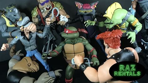 TMNT NECA Fred Wolf Bebop And Rocksteady Gang Review Grunt Scrag Dumbo