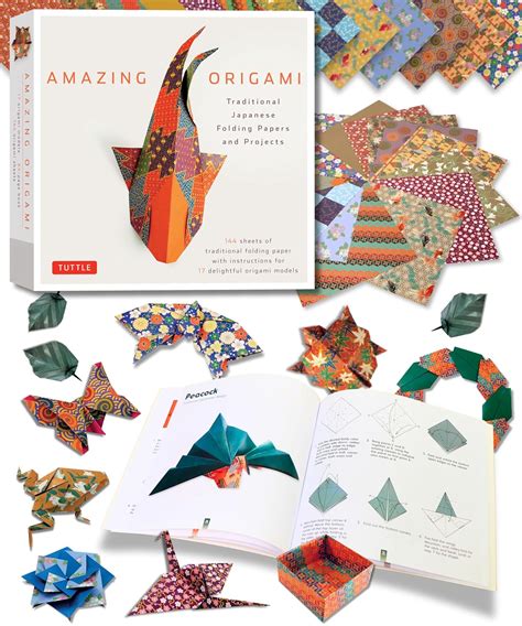 Amazing Origami Kit Traditional Japanese Folding Papers And Projects