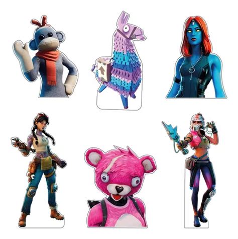 Figuras Fortnite Ni As Base R Gida Kit Pzas Coroplast Env O Gratis