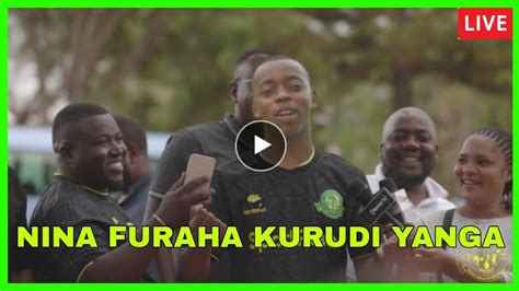 🔴live Msikie Feitoto Atoa Neno Baada Ya Kurudi Yanga Nina Furaha