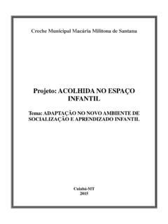 Projeto Acolhida No Espa O Infantil Projeto Acolhida No Espa O