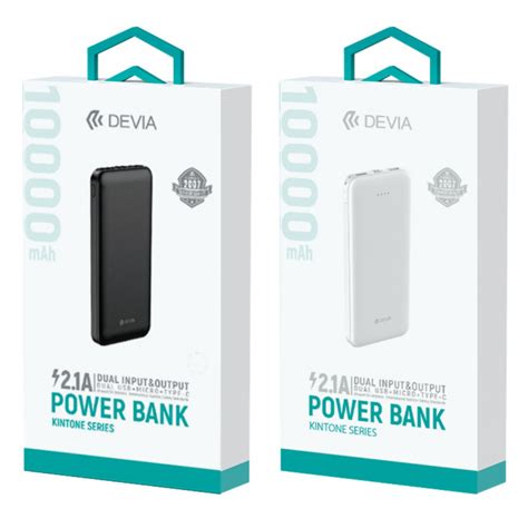 Power Bank V Mah Devia Kintone Series White