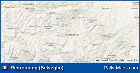 Regrouping Belveglio Stage Map Rally Sprint Colli Del Monferrato E