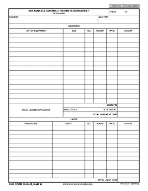 Fillable Online Publications Usace Army Eng Form A R Reasonable