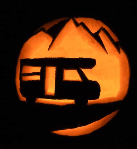 7 Spooky Camping Themed Pumpkin Carving Templates Free Pdf Printables