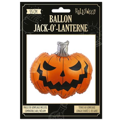 Ballon Citrouille Halloween Cm En Aluminium Tralala F Tes Fr