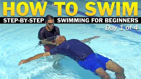 Day 1 Adult Beginner Swimming Lessons How To Swim In 4 Days Youtube