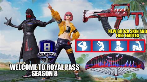 Pubg Mobile Season 8 Royal Pass Concepts Part 6 New Items Gunskins Outfits Free Emotes And More