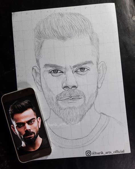 Virat kohli Outline pic | Easy portrait drawing, Pencil sketches easy ...