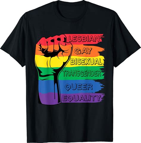 Lgbt Rainbow Fist Pride Month Merch Lgbtq Gay Pride T Shirt