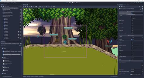 Previewing Parallax Background Godot Asset Library