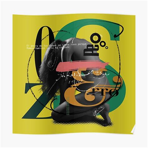 Digital Collage With Black And White Nude Model And Typographic Composition Poster For Sale By