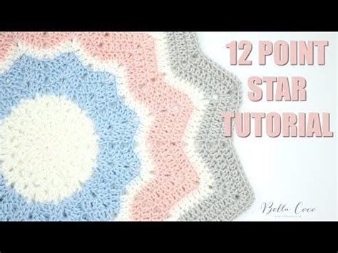 How To Crochet A Point Star Blanket Free Patten Bella Coco Crochet