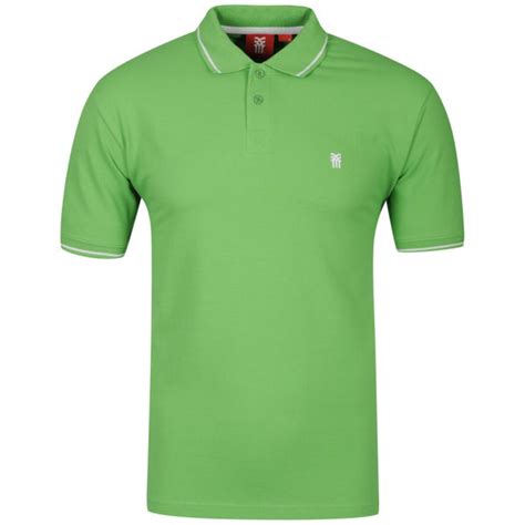 Fenchurch Mens Costner Polo Shirt Kelly Green Clothing