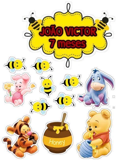 420 Ideias De Topper De Bolo Topper De Bolo Toppers De Pooh Baby