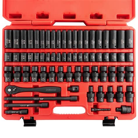 Buy Neiko02443A 3 8 And 1 2 Drive Master Impact Socket Set 38 Piece