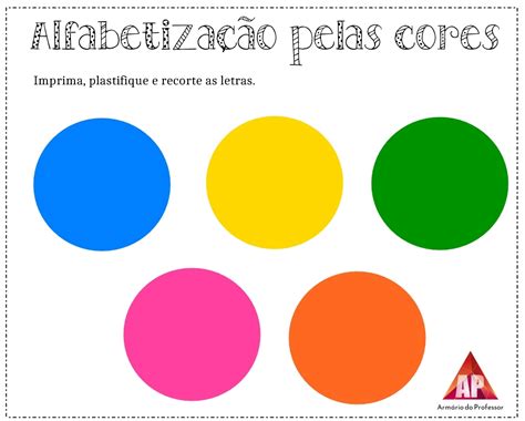 Alfabetização Pelas Cores Vogais ~ Armário Do Professor