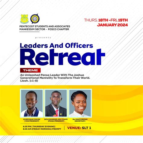 Leaders And Officers Retreat Flyer Designed By Oppomence Graphics