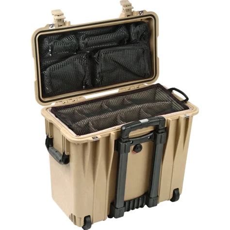 Pelican 1444 Top Loader 1440 Case With Utility Divider Desert Tan