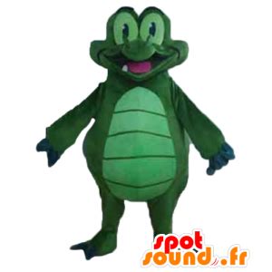 Purchase Green And Yellow Crocodile Mascot Giant In Mascot Of