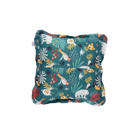 Fauteuil Club Enfant Personnalisable Motif Tropical Vert