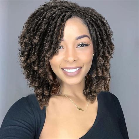 Unisex Short Hair Twisted Braided Wig With Crochet Hook Daily Synthetic