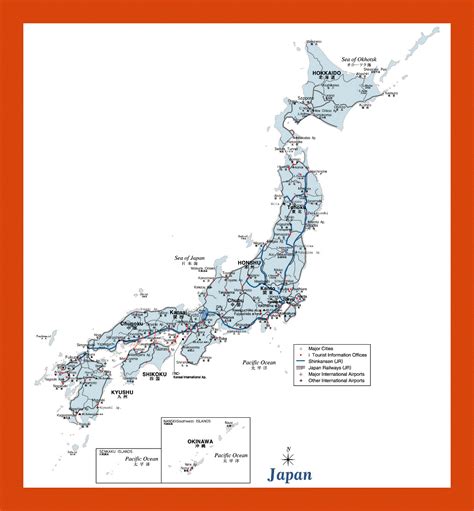 Road map of Japan | Maps of Japan | Maps of Asia | GIF map | Maps of ...