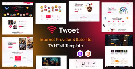 Twoet Internet Provider Satellite Tv Html Template Bootstrap