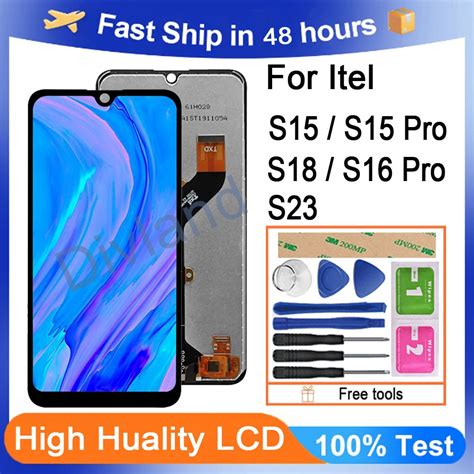 Original LCD Itel S15 S15 S15 Pro S16 Pro S18 S23 Display Touch Screen