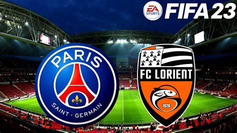 PSG x LORIENT AO VIVO LIGUE 1 CAMPEONATO FRANCÊS 2023 SIMULAÇÃO FIFA 23