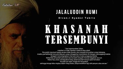 Jalaluddin Rumi Khasanah Tersembunyi Puisi Mistik Syair Sufi Youtube