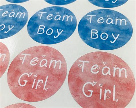 Stickers For Gender Reveal With Real Gold Foil Gold Foil Baby Shower