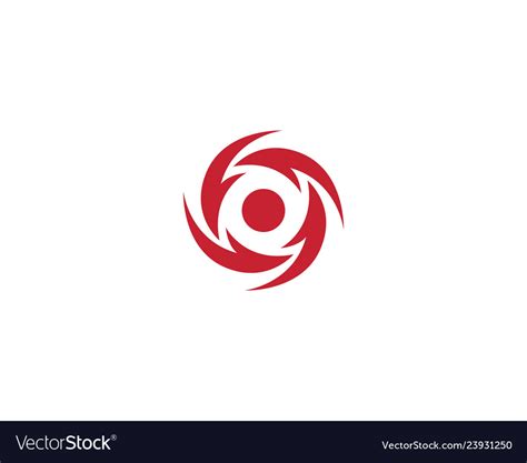 Vortex logo and symbol Royalty Free Vector Image