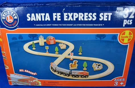 Thomas Train Wooden Lionel Heritage Santa Fe Express 32 Pc Set Wood