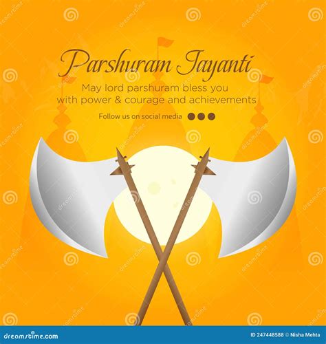 Banner Design of Happy Parshuram Jayanti Stock Vector - Illustration of ...