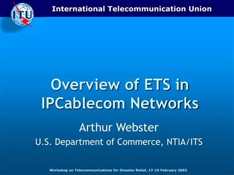 PPT Overview Of ETS In IPCablecom Networks PowerPoint Presentation