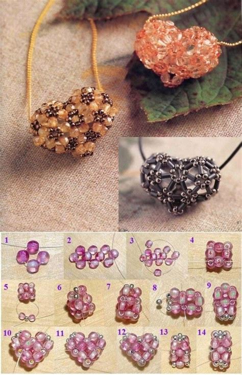 30 Sweet Diy Heart Crafts For Valentine’s Day | Beaded jewelry patterns ...