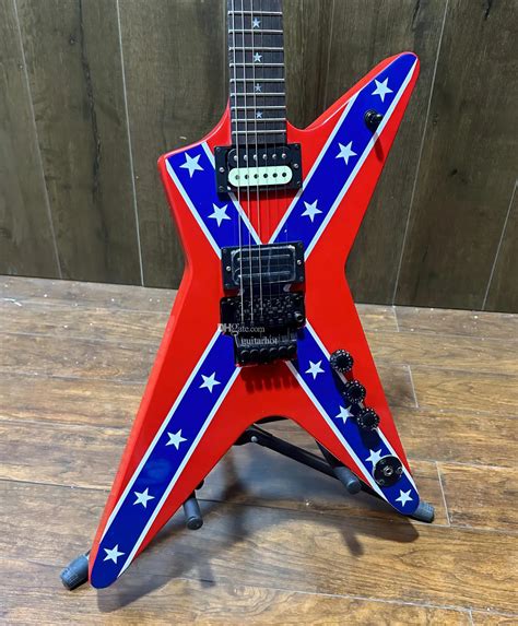 Flying V Oem Dime Bag Rogue Rocketeer Electric Guitar With Flag Top Solid Wood Finish And From