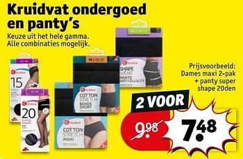 Dames Maxi Panty Super Shape Den Promotie Bij Kruidvat