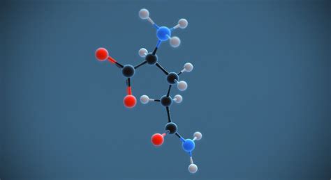 Glutamine - 3D scene - Mozaik Digital Education and Learning