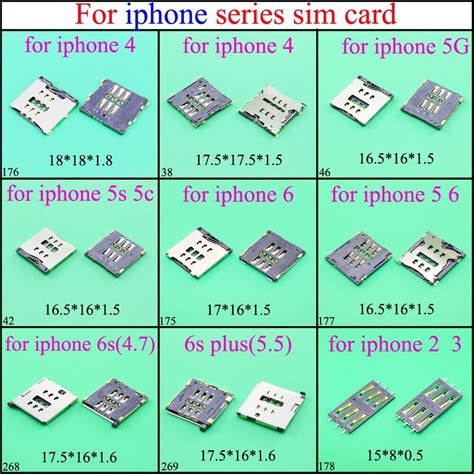 Sim Card Reader Slot Tray Holder For Iphone 2 3 4 5s 5g 5c 6 6s 6s Plus Socket Ebay