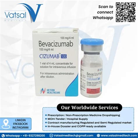 Cizumab 100mg Injection At Rs 10500 Vial Avastin Injection In Surat