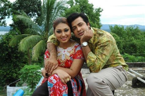 Bangladeshi Actor Actress Shakib Khan And Opu Bishwas