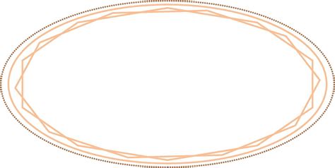 Oval Border Frames Isolated on White Background. Trendy design element ...