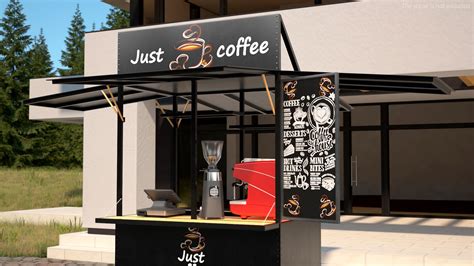 Mobile Coffee Bar 3D Model - TurboSquid 2040987