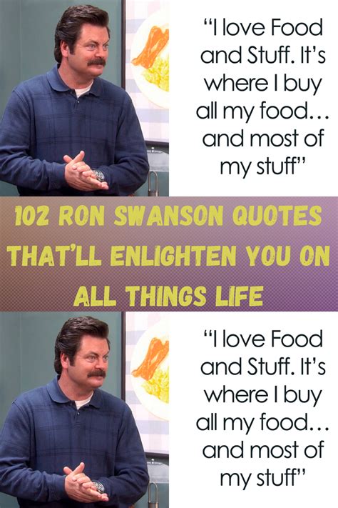 102 ron swanson quotes that’ll enlighten you on all things life – Artofit