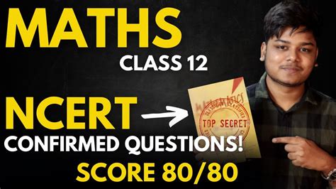 Class Maths Ncert Sureshot Questions Score By Doing These