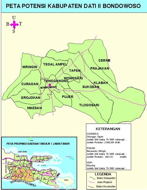 Potential Map Of Bondowoso Regency