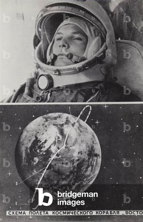 Image Of Soviet Cosmonaut Yuri Gagarin The First Man In Space 1961 By